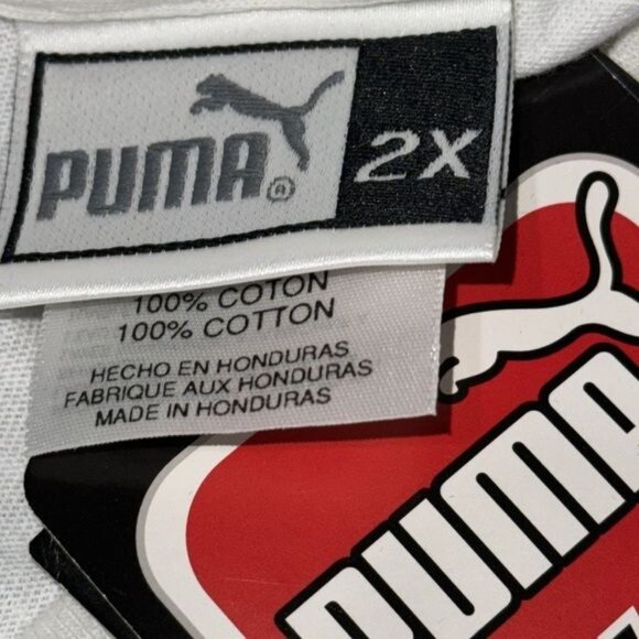 Vintage Dan Marino Miami Dolphins T-Shirt 2X Puma A.T.A. QB Club 100% Cotton Whi - Picture 3 of 10